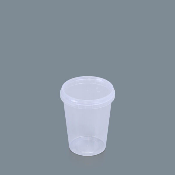 670ml Clear Round Container - (500) with 670ml Clear Round lid