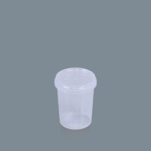 520ml clear round pot with clear lids