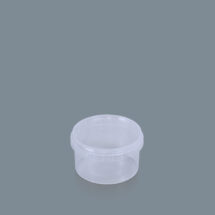 500ml clear round tub with clear lids
