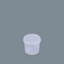 670ml Clear Round Container - (500) with 365ml Clear Round lid